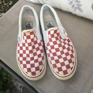 Red Checkered Vans